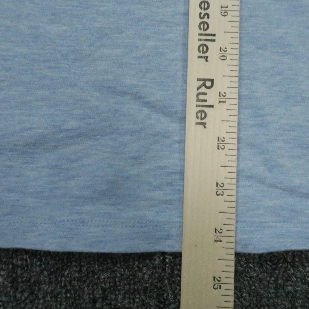 Mizzen Main Sweater Men Medium Blue Quarter Zip Pullover Jumper Long Sleeve